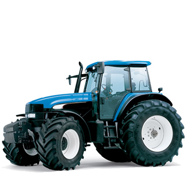 Tractor azul