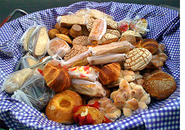 Variedad de pan dulce mexicano